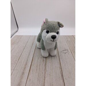 Glitter Girls Alaska Husky Puppy Dog Plush Gray and White Stuffed Animal 5"